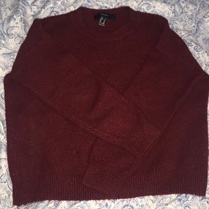 maroon f21 sweater